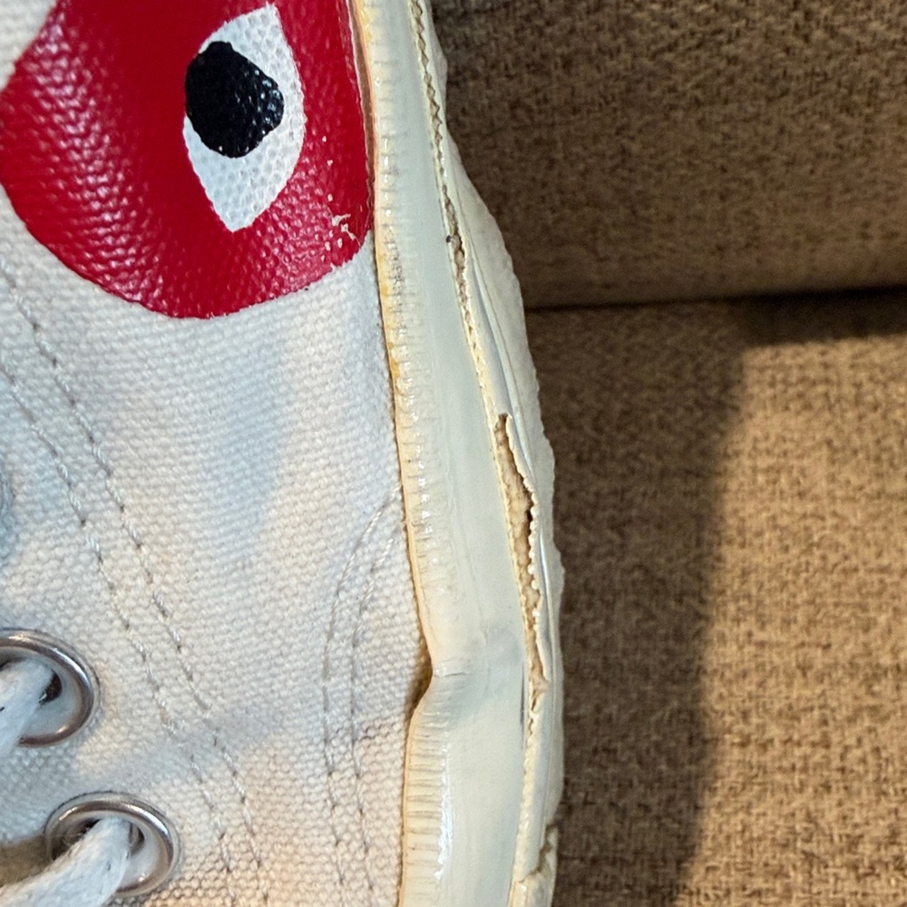 Converse Chuck Taylor x Comme des Garcons Play M5/ W 7 see photos - Picture 7 of 16